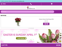 Tablet Screenshot of bestflowers.com